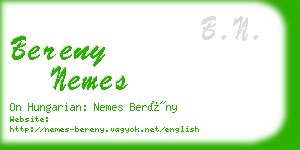 bereny nemes business card